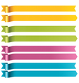 Long ribbons vector image