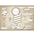 Vintage graphic element for bar menu vector image