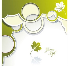 Green life vector image