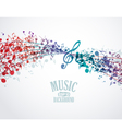 Music background vector image