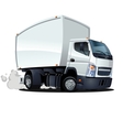 Cartoon delivery cargo truck vector image