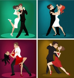 Couple dancing vector image