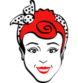Vintage Advertising Woman design vector image