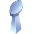 Football trophy vector image