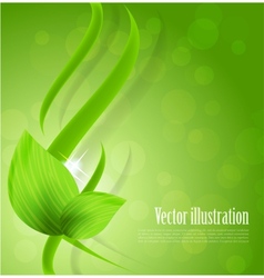 Abstract green design vector image