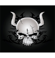 Tribal skull design vector image