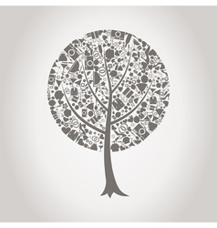 Tree wedding vector image