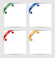 Sale corner ribbon on a white paper vector image