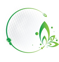Green Floral Frame Green Floral Frame vector image