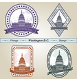 Vintage stamp Washington DC vector image