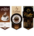 Coffee templates vector image