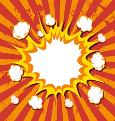 Boom comic book explosion vector image