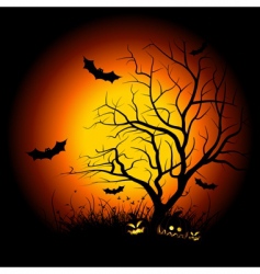 Halloween night vector image