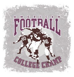 American football vector image