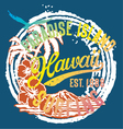 Hawaii the paradise Islands vector image