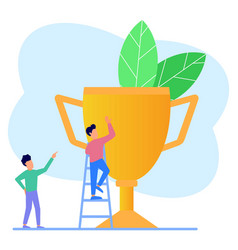 Cartoon trophies collection Royalty Free Vector Image