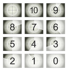 Screen countdown Screen countdown vector image