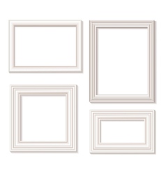 White picture frames vector image