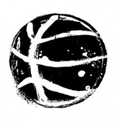 Grunge basketball vector image