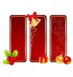Christmas labels vector image