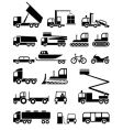 Transportation icons vector image