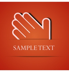 Hand Background vector image
