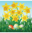 Easter card vector image