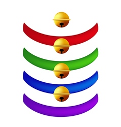 Pet Collar with Golden Ball vector image