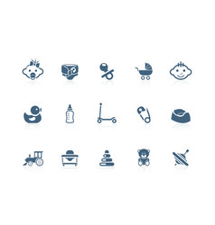 Baby icons vector image