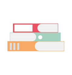 Stack books and computer screen Royalty Free Vector Image