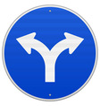 Blue Sign with two Arrows vector image