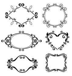 Floral pattern border vector image