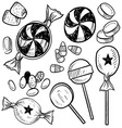 Doodle candy Doodle candy vector image