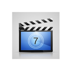 Movie player icon vector image