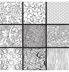 Pattern set vector image