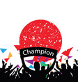 Crowd cheer Japan vector image
