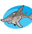 cartoon grey nurse shark vector image