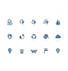 Ecology icons vector image