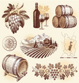 Winemaking vector image