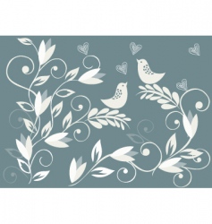 Love birds background Love birds background vector image