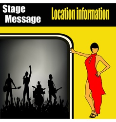 Rock concert flyer vector image