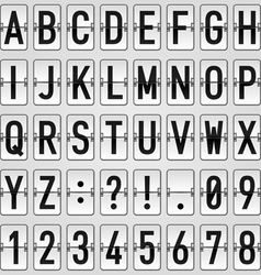 Gray Alphabet vector image