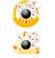Bowling strike vector image