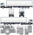 Cargo semi truck vector image