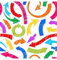 Hand drawn arrows vector image