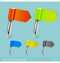 Flag Pins vector image