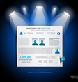 Showroom website vector image
