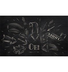 Composition of arrows vector image