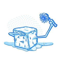 Hot ice vector image