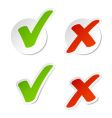 Check mark stickers vector image